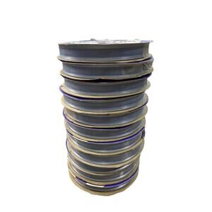 Offray Straight N Narrow 5/16” Periwinkle Blue Polyester Ribbon 11 Rolls NEW